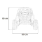 Autko dla dzieci BUGGY UTV-MX 2000N 4x4 Czerwony XMX-603B